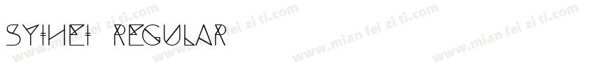 syihei Regular字体转换